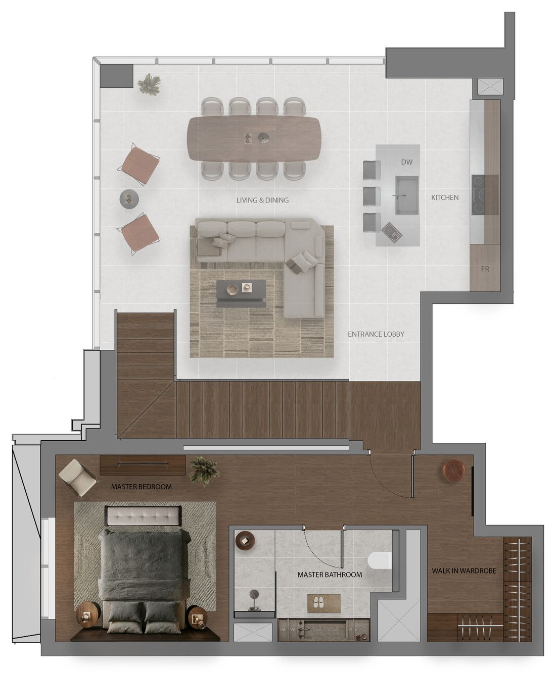 Планировка: Kanso Loft, тип A